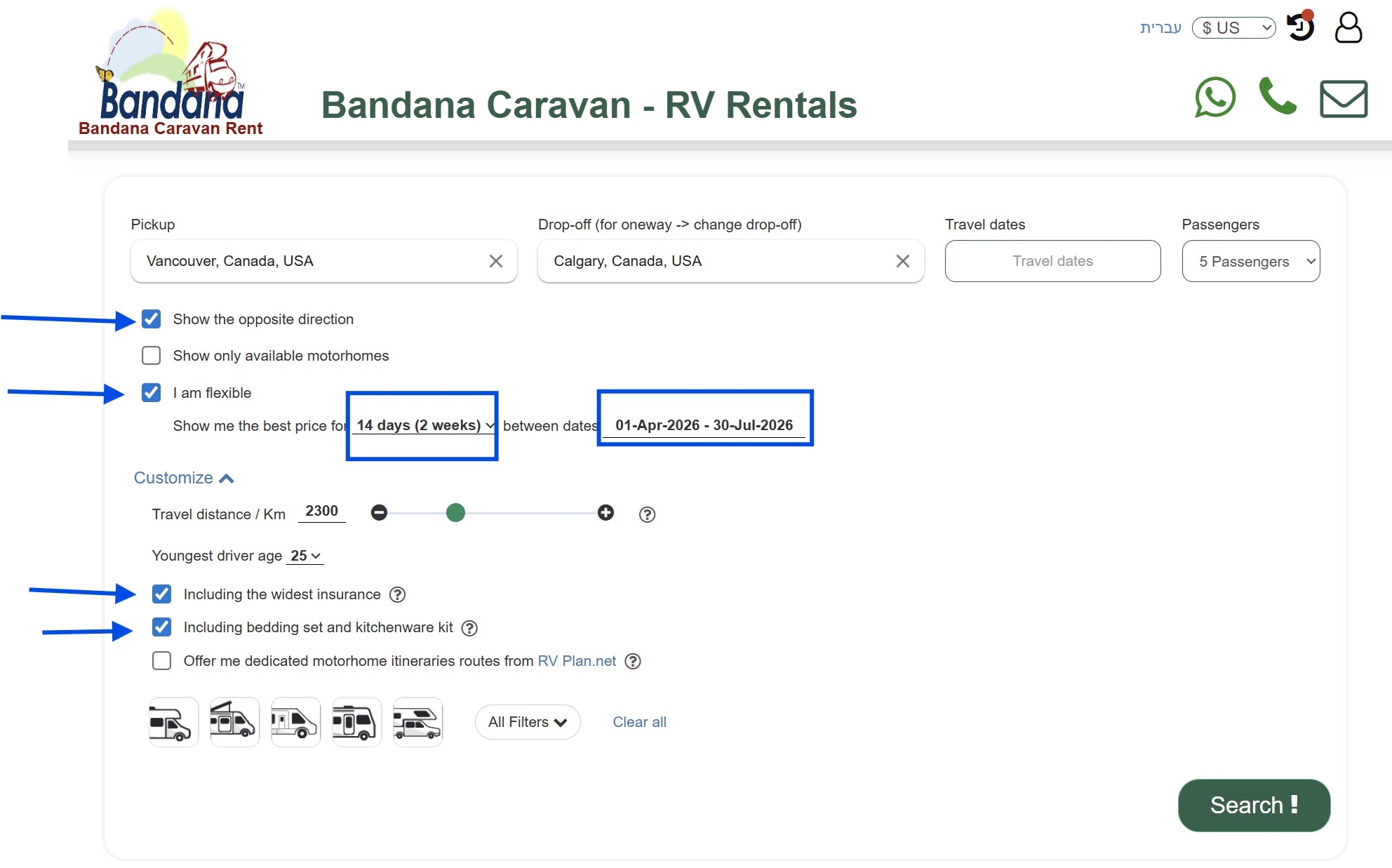 best Prices RV rentals in Canada